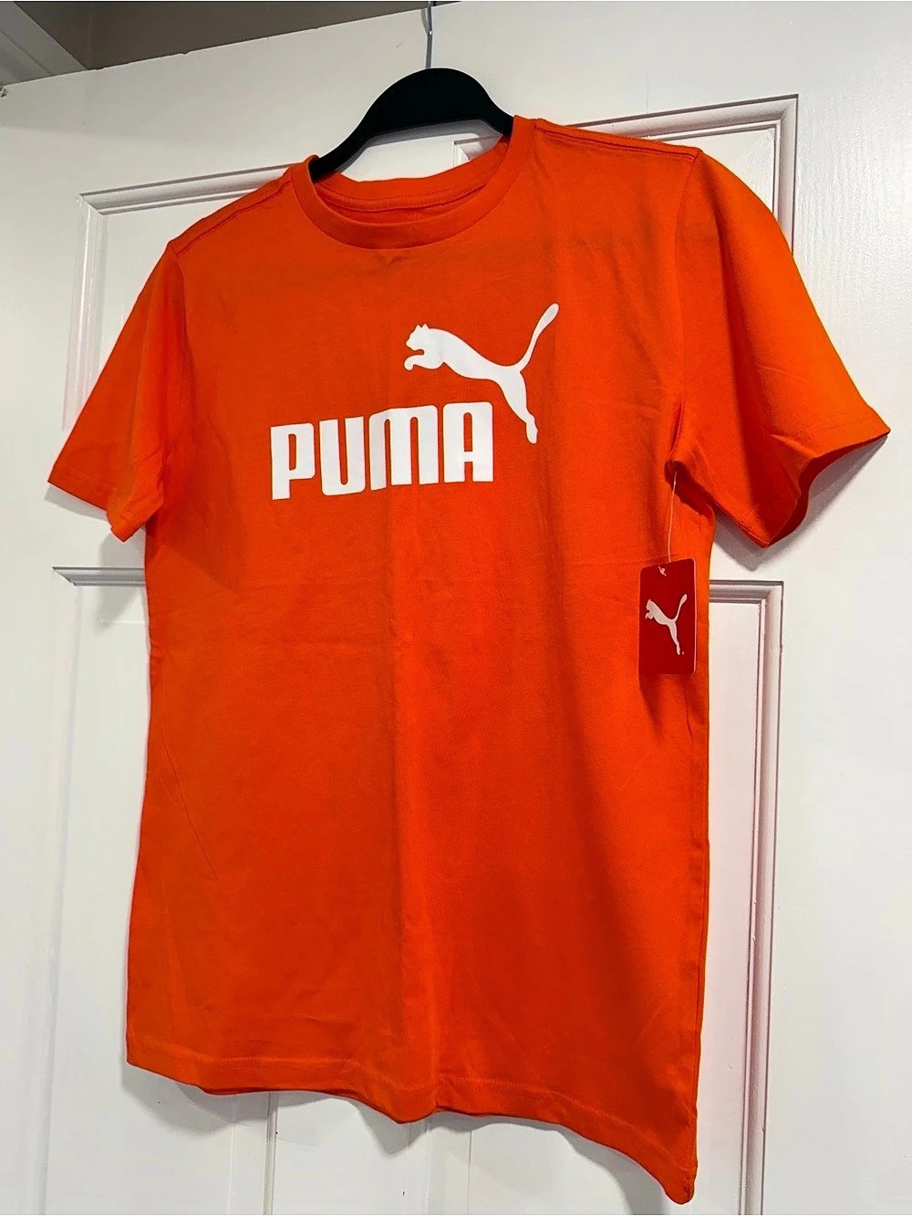 Puma No. 1 Logo Cotton Jersey SS Tee Orange Large NWT